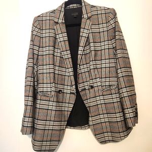 Ann Taylor Plaid Blazer